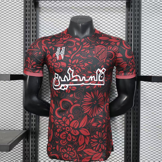 Maillot Palestine noir/rouge saison 25/26