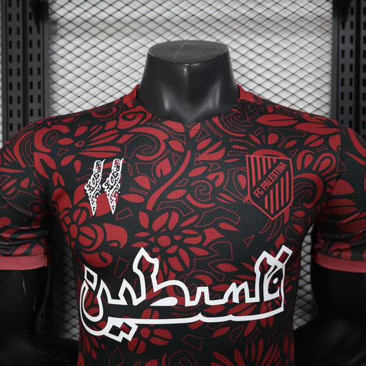 Maillot Palestine noir/rouge saison 25/26
