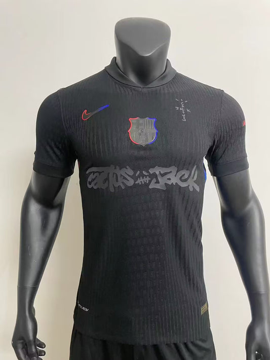 Maillot Barcelone x Travis Scott Full black 25/26